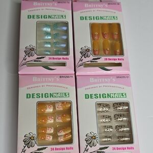 Brittny's Design Fashion Artificial Nails Set Lot 4